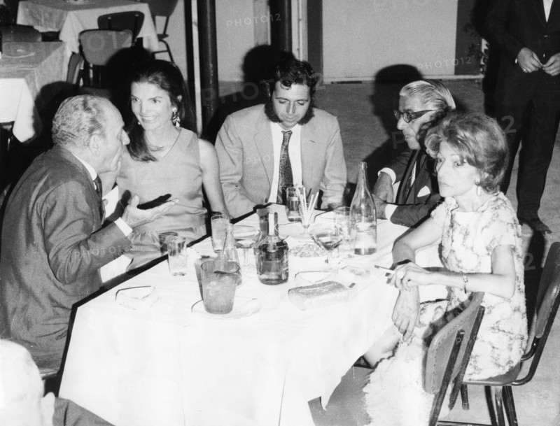 Aristotle ONASSIS with friends in a nightclub in Athens, 1969
