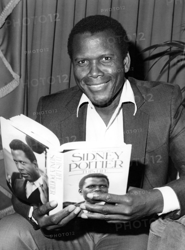 Sidney POITIER with his autobiography 'This life'
