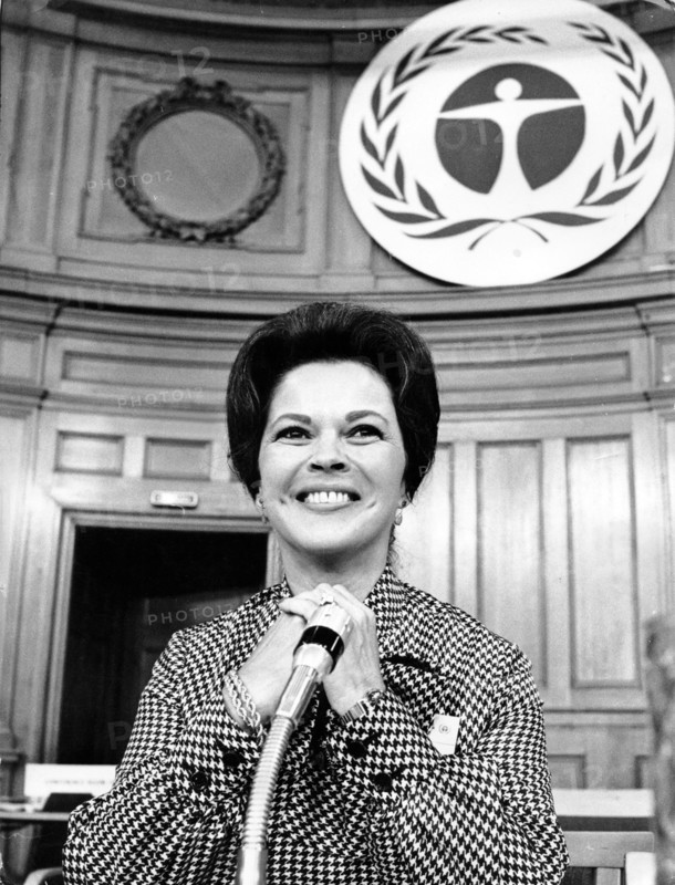 Shirley TEMPLE, UN World Conference Stockholm 1972