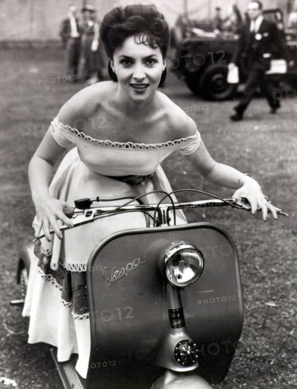 Gina LOLLOBRIGIDA on VESPA