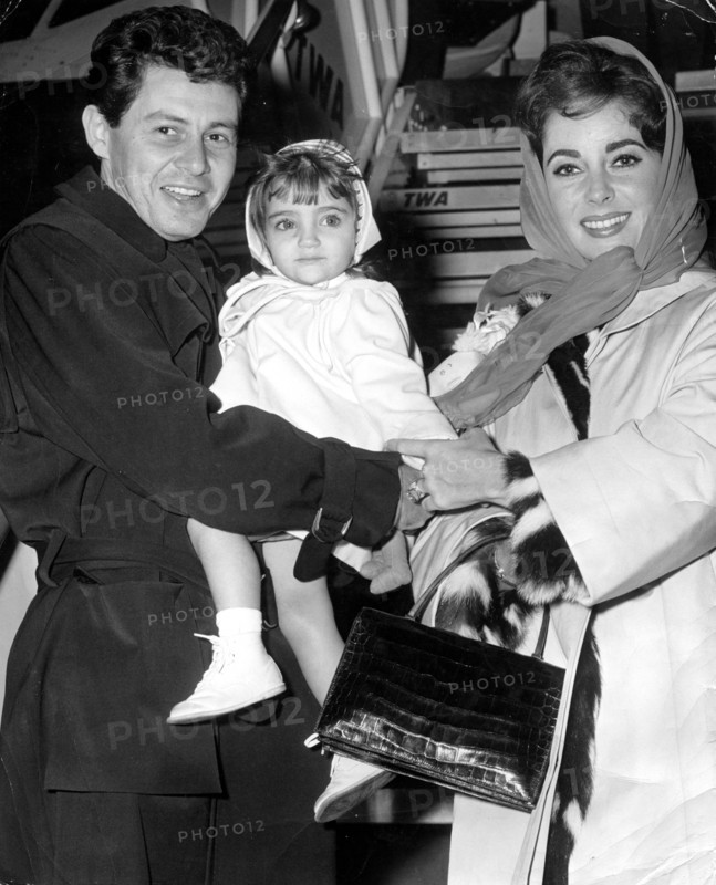 Elizabeth TAYLOR, Eddie FISHER and daughter Liza