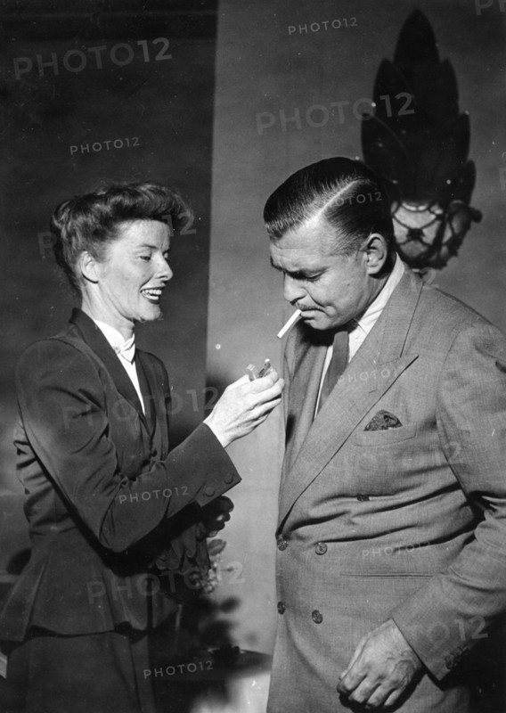 Katharine HEPBURN and Clark GABLE