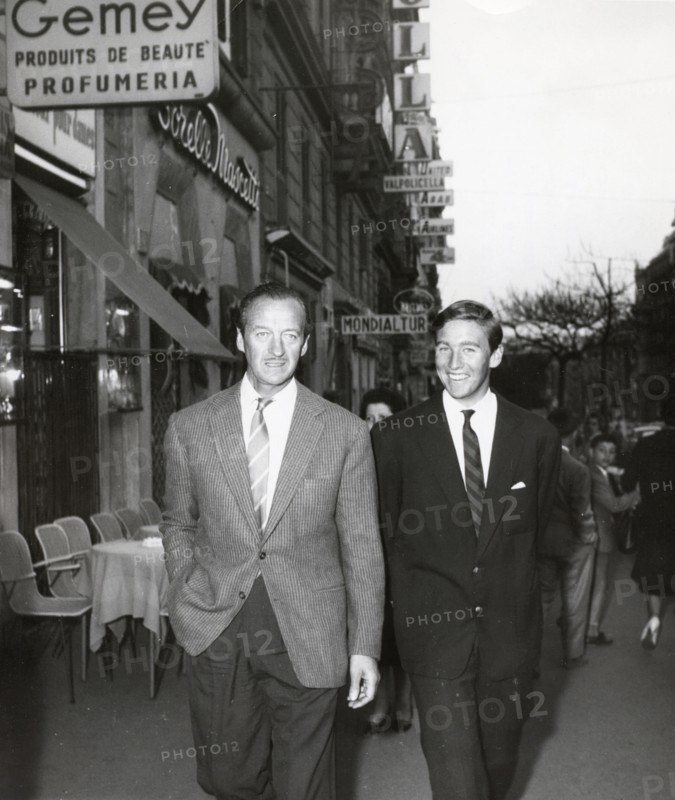 David NIVEN and his son David NIVEN jr. (junior)