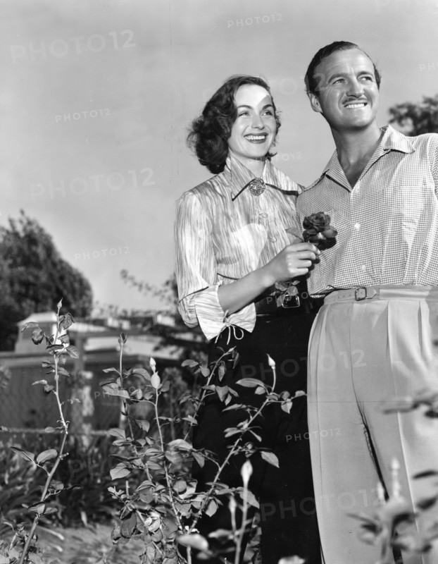 David NIVEN with his wife Hjordis