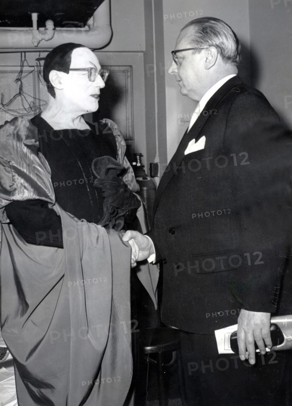 Gustaf GRÜNDGENS and Heinrich von BRENTANO in New York, 1961