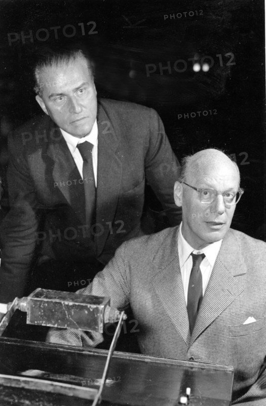 Gustaf GRÜNDGENS and Carl ZUCKMAYER, around the 1950s