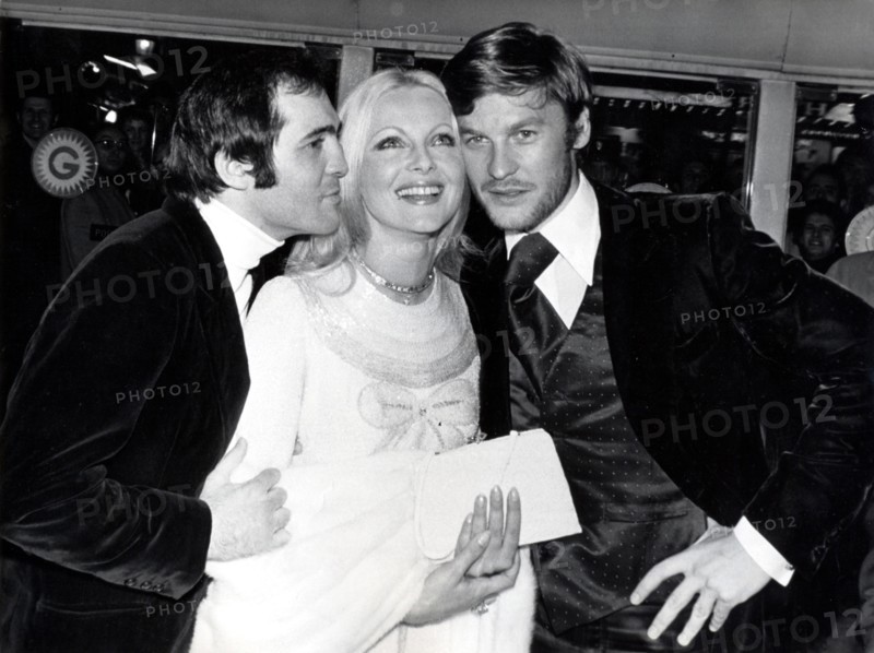 Marcel CERDAN Jr., Virna LISI and Helmut BERGER 1971