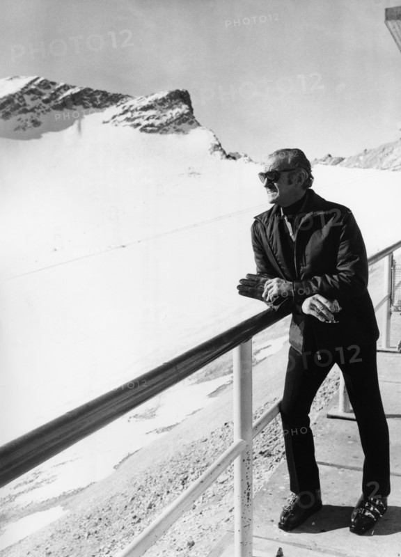 David NIVEN at the Zugspitze, 1971