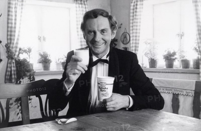 Harald JUHNKE, advertising for dairy products, undated around the 1970s