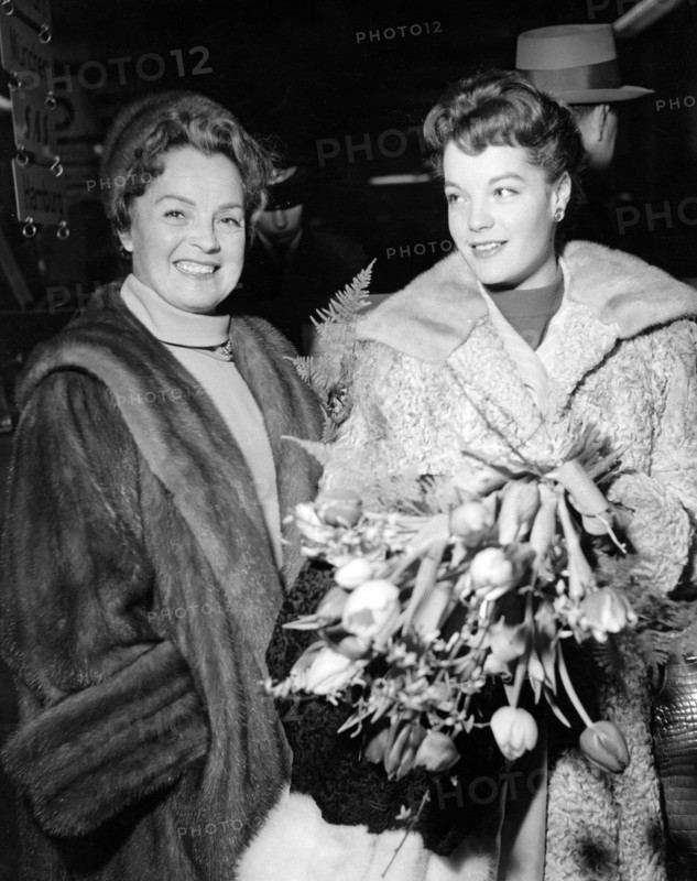 Magda and Romy SCHNEIDER in Copenhagen, 1958