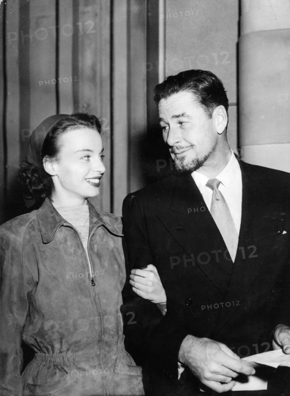 Errol FLYNN with his fiancée Princess Irene GHIKA 1949