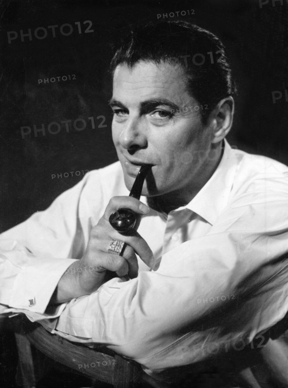 Rudolf PRACK, portrait with pipe, undated