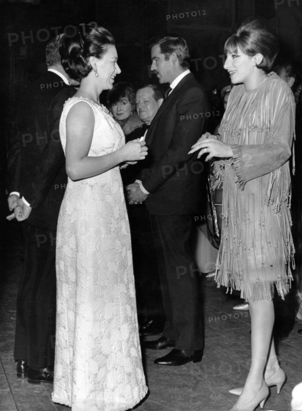 PRINCESS MARGARET and Barbra STREISAND, 1966