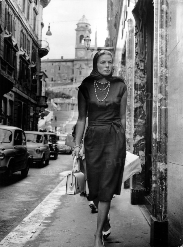 Ingrid BERGMAN in Rome 1963