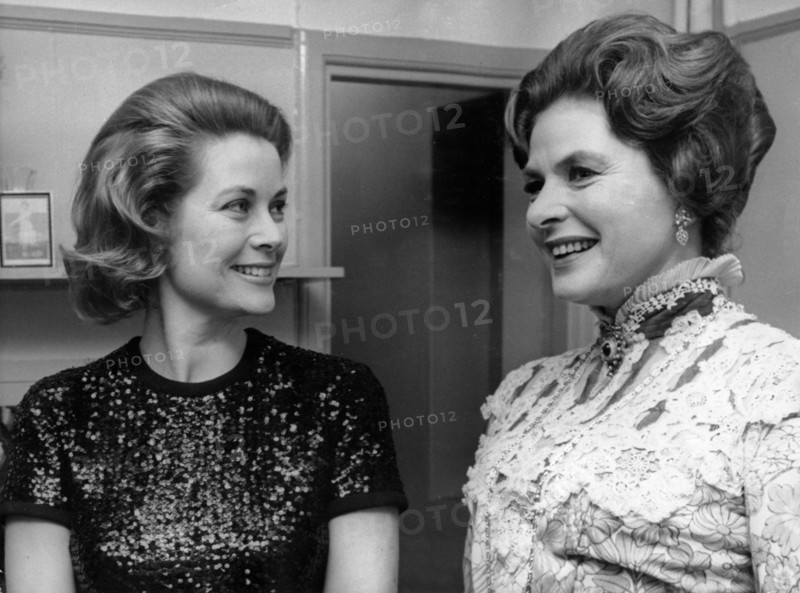 Princess Grace PATRICIA of Monaco and Ingrid BERGMAN 1971