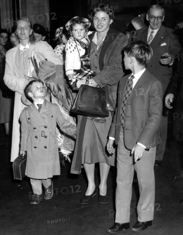 Ingrid BERGMAN with her children