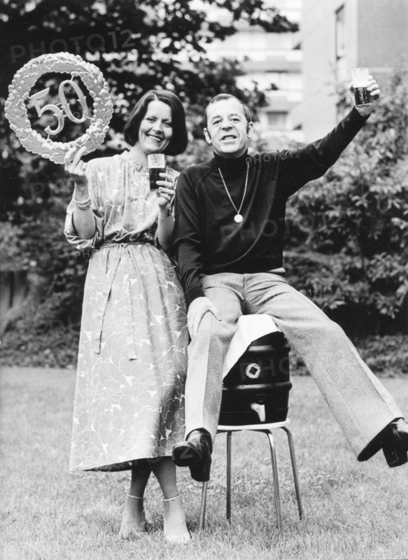 Chris HOWLAND celebrates his 50th birthday with his wife Monika, Cologne 1978