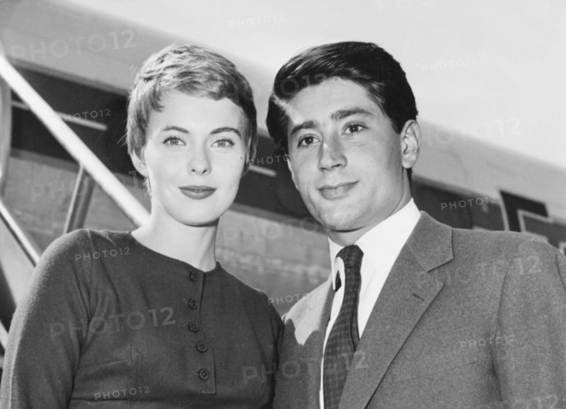 Jean SEBERG and François MOREUIL, Paris airport 1958