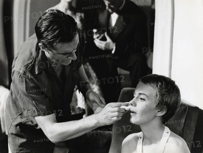 Jean SEBERG filming "Bonjour tristesse" in 1958