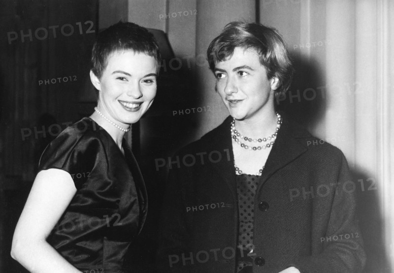 Jean SEBERG and Francoise SAGAN, Paris 1957