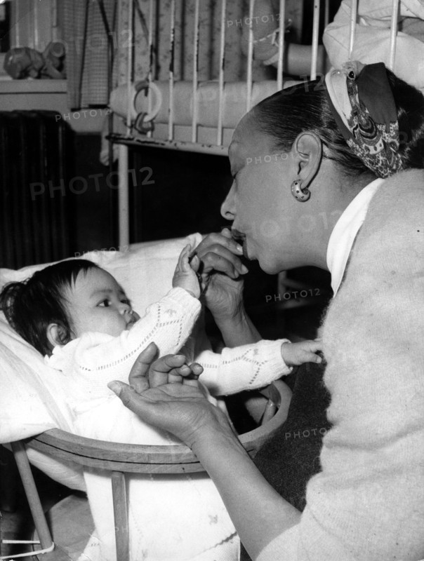 Josephine visits the infant home