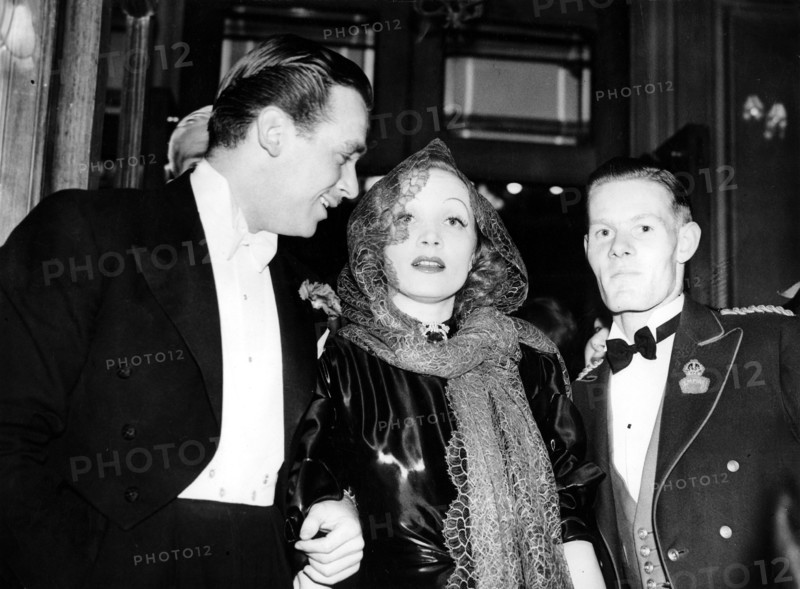 Marlene DIETRICH and Douglas FAIRBANKS Jr. at the premiere of 'Romeo & Juliet'