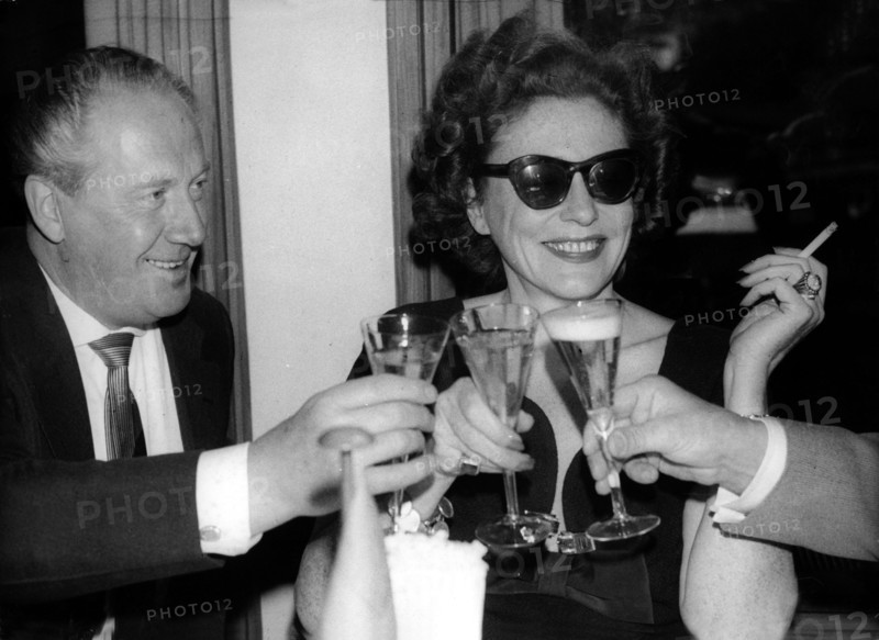 Zarah LEANDER with her husband Arne HÜLPHERS, 1959