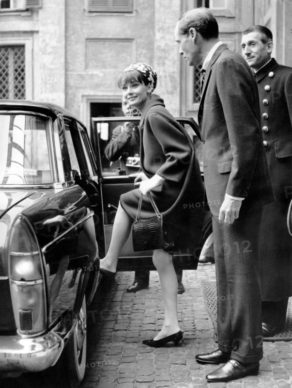 Audrey HEPBURN and Mel FERRER in Rome, 1964
