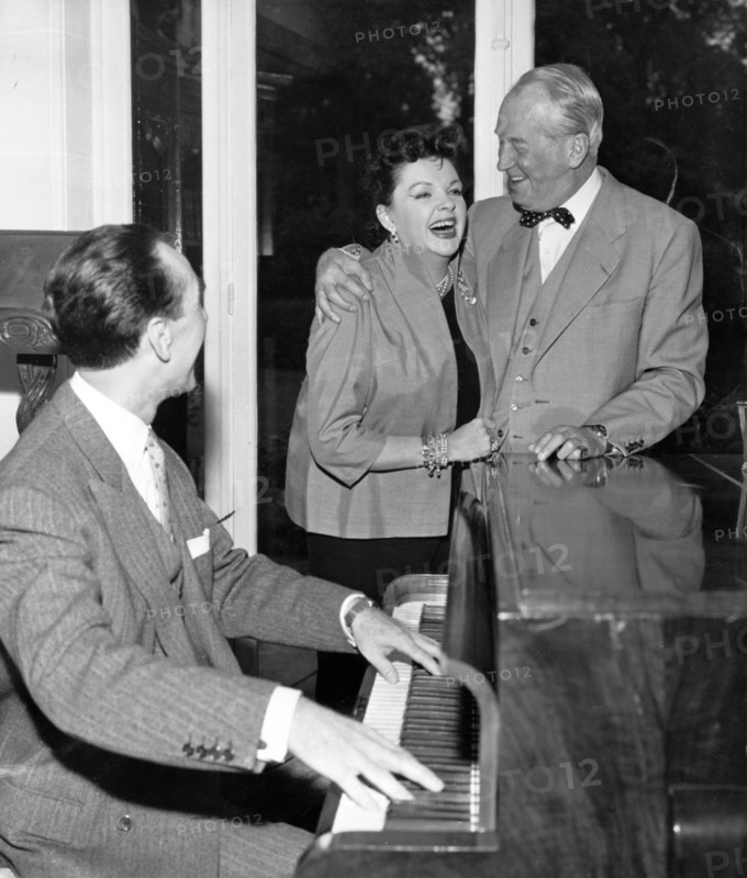 Félix PAQUET, Judy GARLAND and Maurice CHEVALIER, Paris 1960