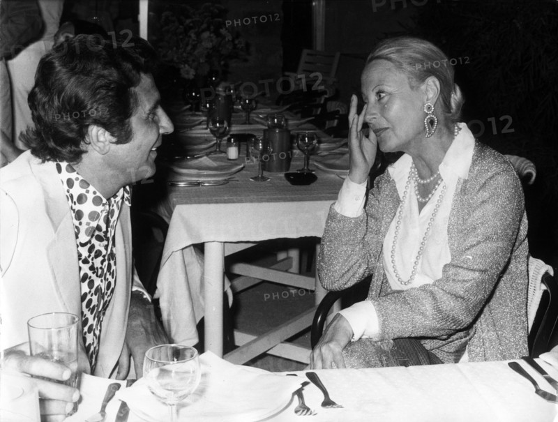 Gilbert BÉCAUD and Michèle MORGAN, St. Tropez 1973