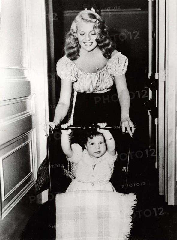 Rita HAYWORTH with daughter Rebecca