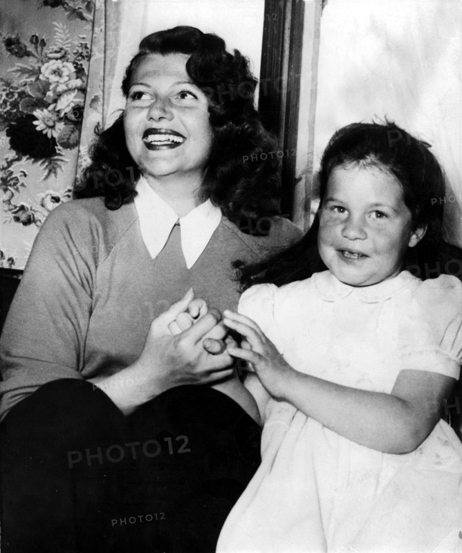 Rita HAYWORTH and daughter Rebecca