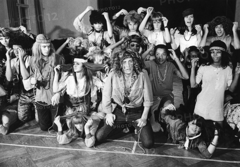 The ensemble of 'Haar' before the premiere, Munich 1968