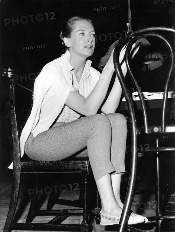 Deborah KERR during the filming of 'Bonjour Tristesse' in 1957