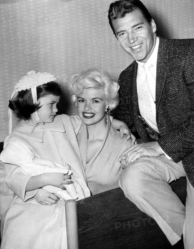 Jayne MANSFIELD with husband and daughter