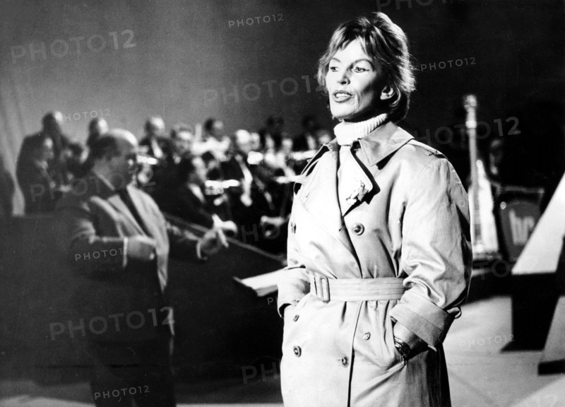 Lale ANDERSEN at the preliminary decision for the Eurovision Grand Prix, 1961