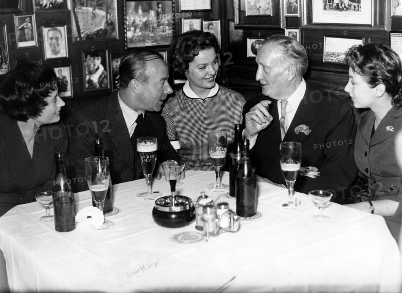 Heinz RÜHMANN and Hans ALBERS with colleagues, 1954