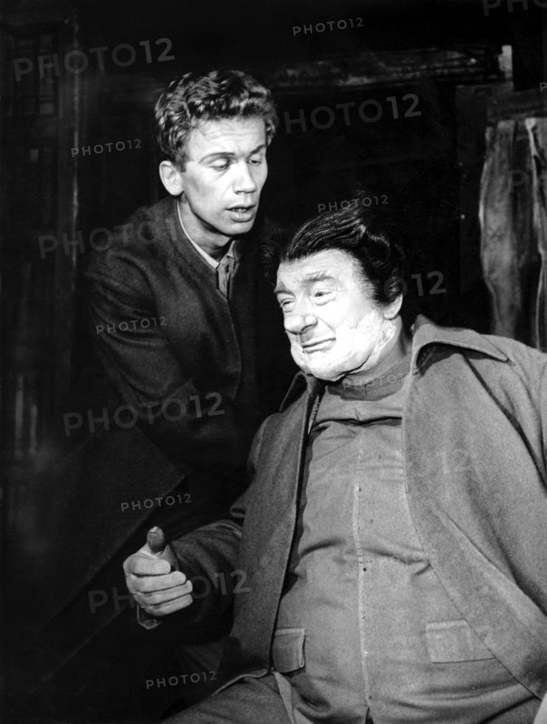 Heinz REINCKE and Ludwig LINKMANN in 'Thomas Chatterton', Hamburg 1956