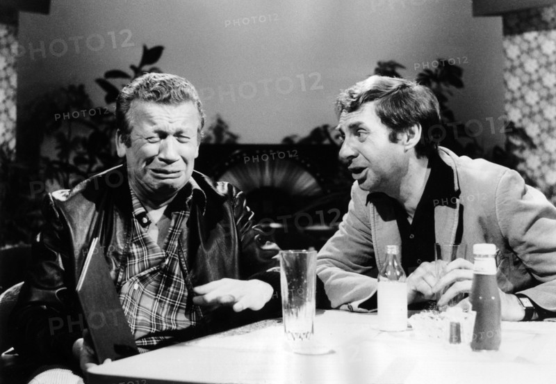 Heinz REINCKE and Harald JUHNKE in 'A Crazy Couple', 1977