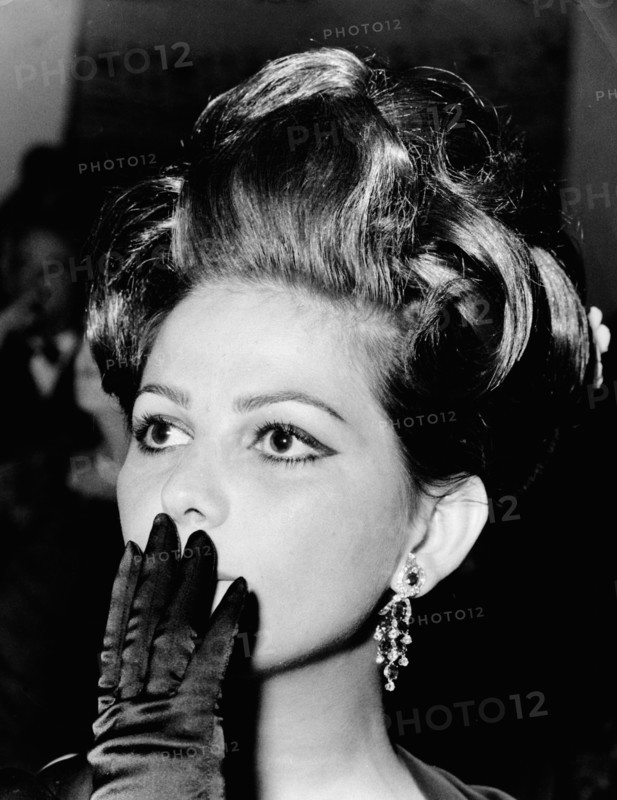Claudia CARDINALE, portrait with updo, Rome 1963