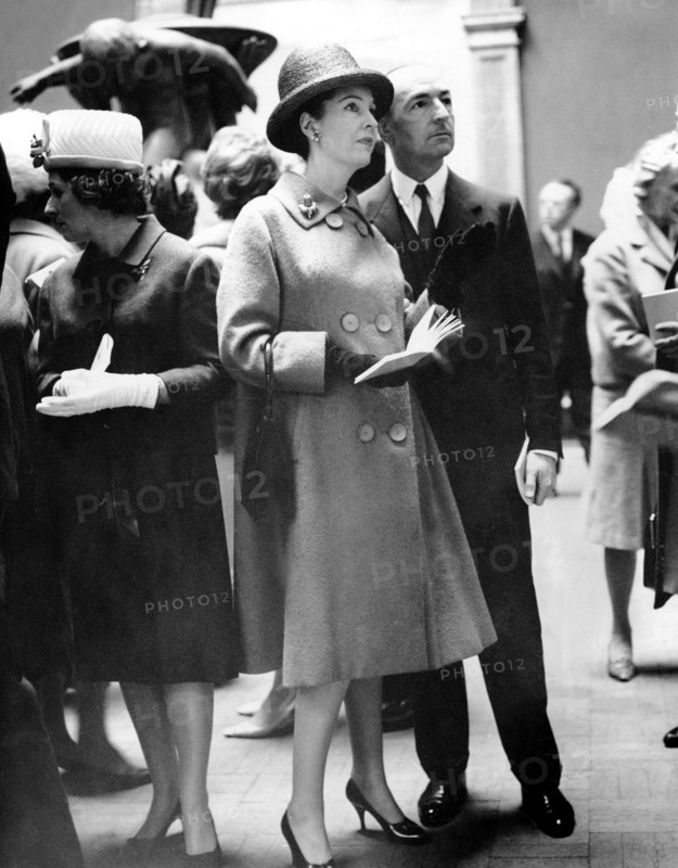 John PROFUMO and Valerie HOBSON at an exhibition, London 1963