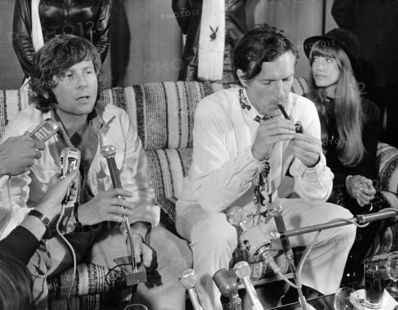 Roman POLANSKI, Hugh HEFNER and Barbi BENTON, Paris 1970