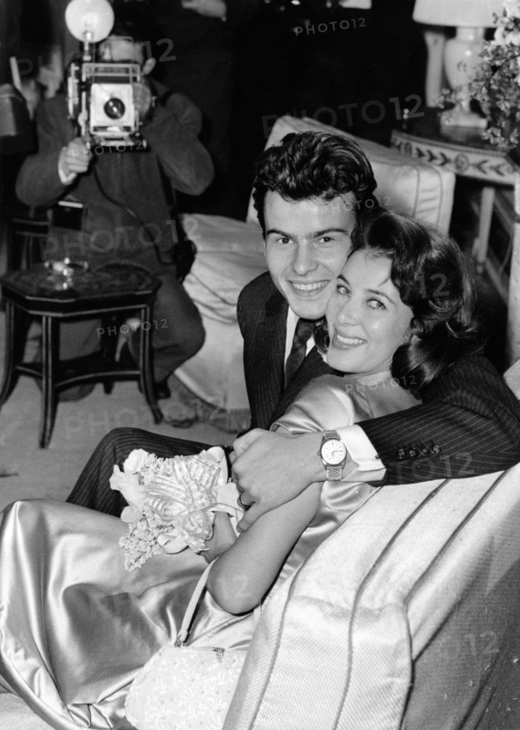 Wedding: Horst BUCHHOLZ and Myriam BRU, 1958