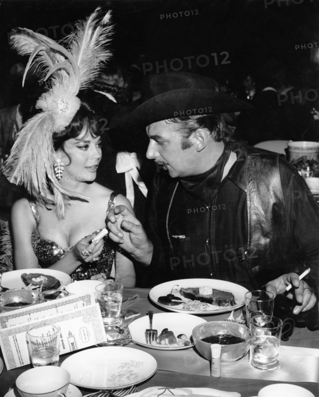 Natalie WOOD and Ladislav BLATNIK at a costume ball
