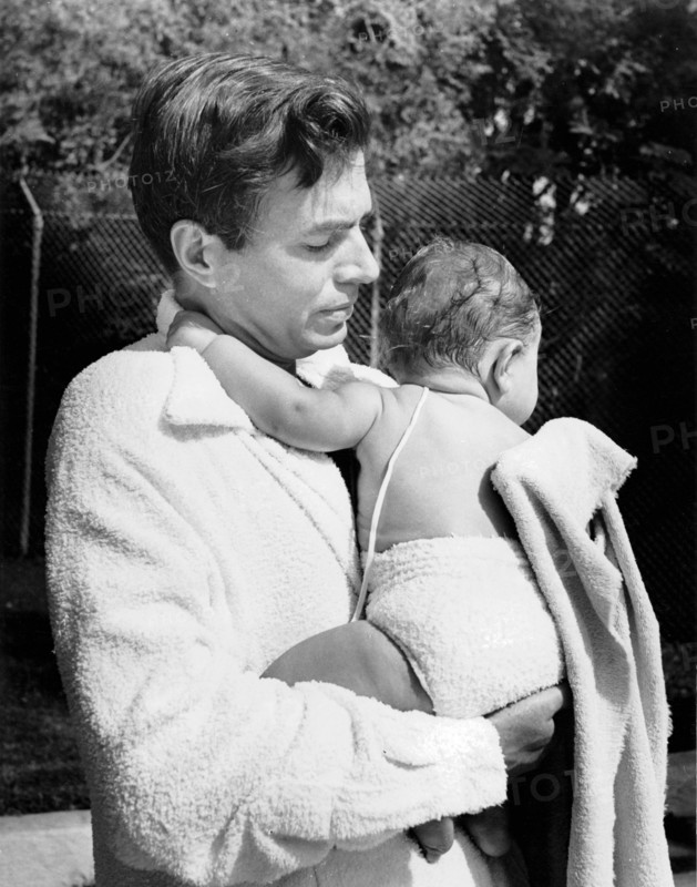 James MASON with daughter Portland Mason SCHUYLER, 1949