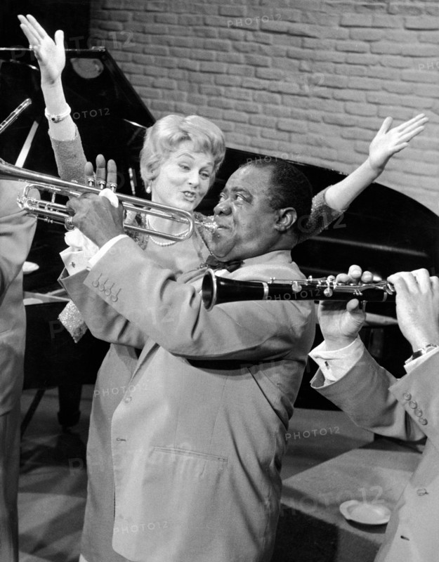 Marika RÖKK with Louis Armstrong, Hamburg 1959