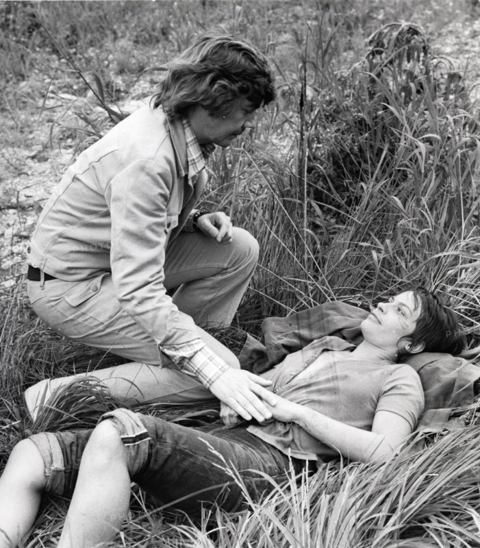 Joachim ANSORGE and Monika BLEIBTREU in the series 'The Commissioner', 1972
