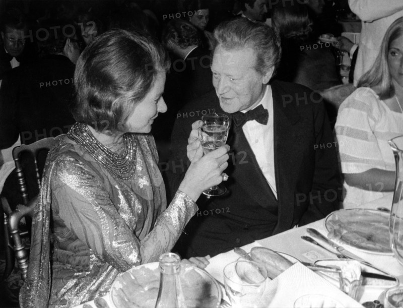 Maurice DRUON and Ingrid BERGMAN, Cannes Film Festival