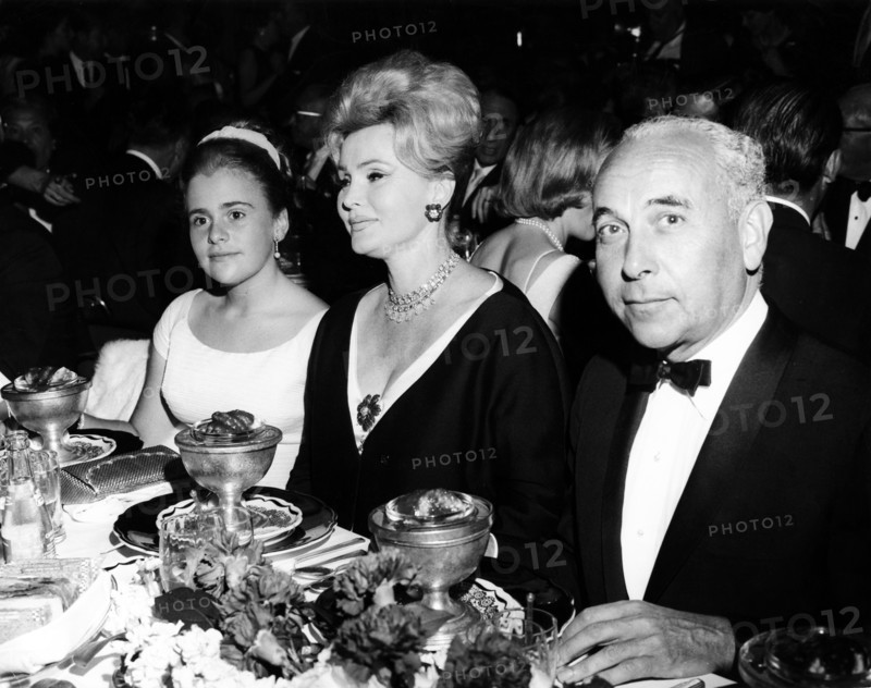 Zsa Zsa GABOR with daughter and Herbert HUNTER