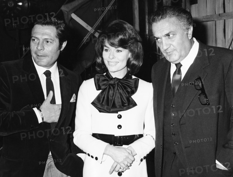 Marcello MASTROIANNI, Anne HEYWOOD and Federico FELLINI, 1968